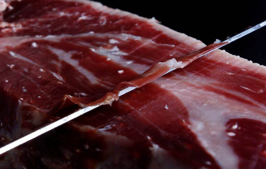 puntos blancos jamon